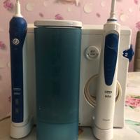 Spazzolino elettrico oral B piu’ idropulitore oxyj