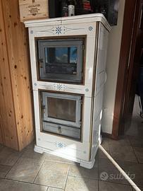 Stufa Piazzetta 900 maiolica a legna