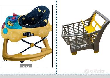 Girello per bambini +carrello spesa