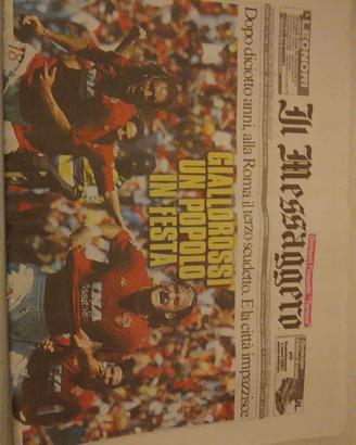 Giornali scudetto roma