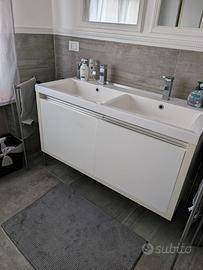 Mobile bagno con doppio lavello – bianco moderno