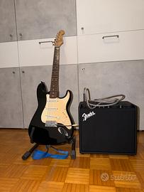 Chitarra elettrica Squier + Amplificatore Fender
