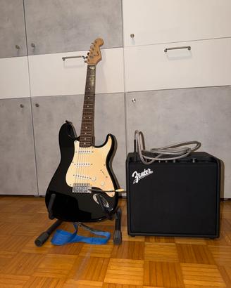 Chitarra elettrica Squier + Amplificatore Fender