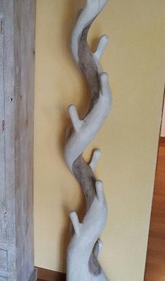 Appendiabito ramo in teak naturale
