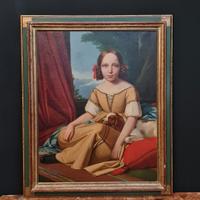 Antico Dipinto Ritratto