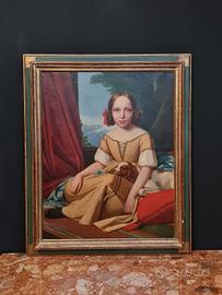 Antico Dipinto Ritratto