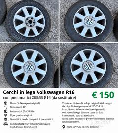 Cerchi in lega Volkswagen da 16”