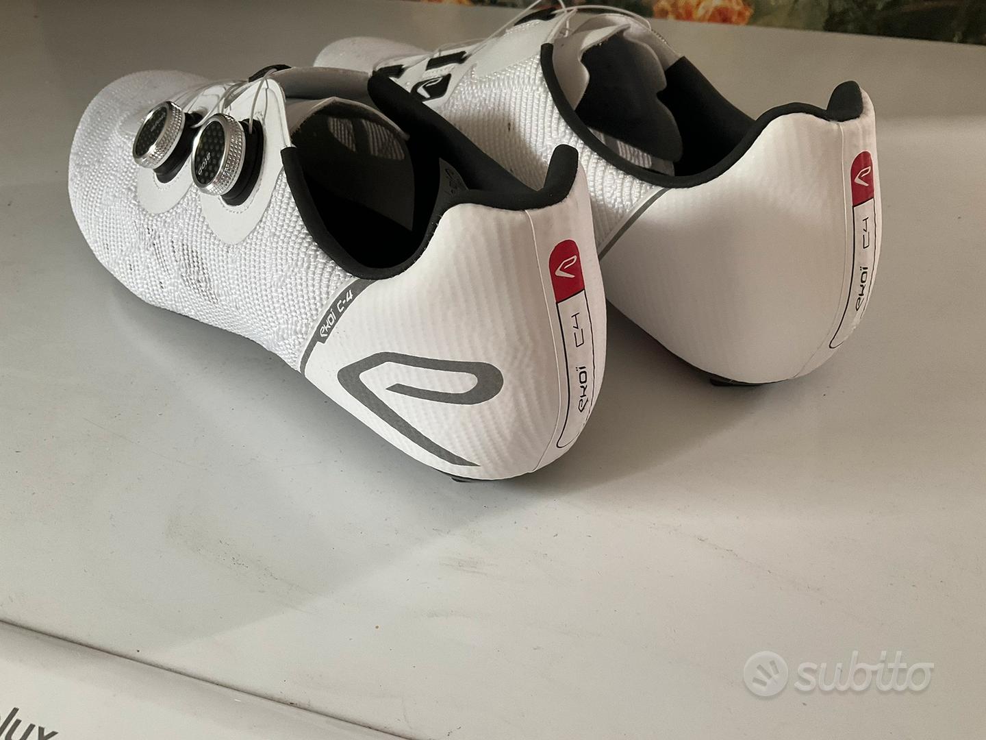Scarpe strada EKOI C4 Bianche tg 43 Biciclette In vendita a Ferrara