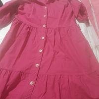 vestito rosa estivo a camicia 