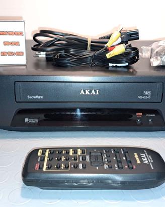 VIDEOREGISTRATORE VCR VHS AKAI VS-G245 + SCART RCA