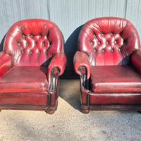 Coppia poltrone chesterfield