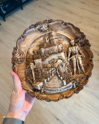 Piatto decorativo repubblica di San Marino