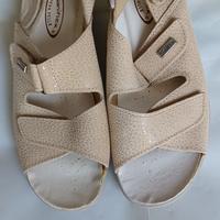 Sandali SANIFLEX nuovi zeppa n° 39 beige.