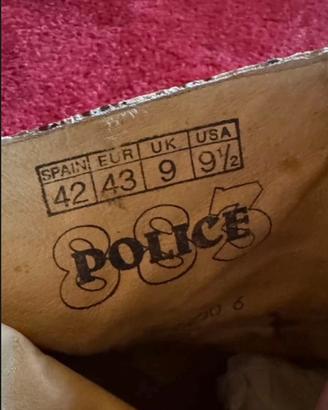 Stivaletti a Punta Vintage 883 Police  – Taglia 43