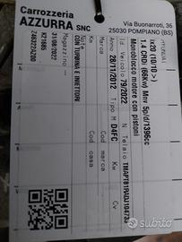 MOTORE HYUNDAU IX20 2012 CODICE MOTORE D4FC