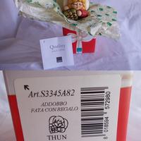 THUN fata 🧚♀con pacco doni in ceramica x addobbo