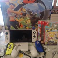 Nintendo Switch Oled in garanzia+giochi+acc