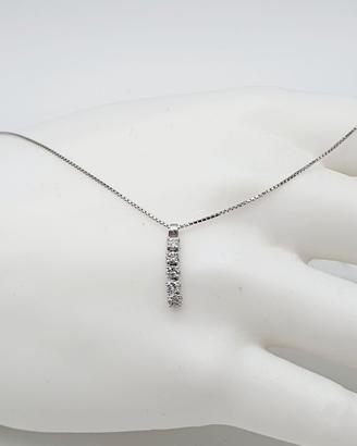 COD.799.26 COLLANA "FIAMMIFERO" DIAMANTI