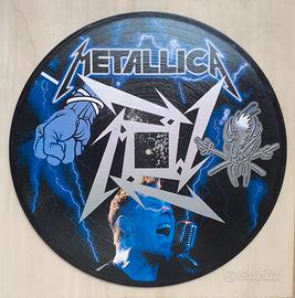 Vinile 33 giri da parete omaggio ai Metallica 
