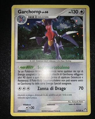 Carta pokemon Garchomp Ita 9/123 Tesori Misteriosi