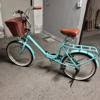 Bicicletta Mia pieghevole con cestino