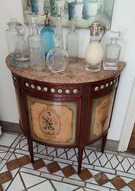 secretaire mezzaluna - top di marmo