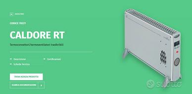 Stufa  Elettrica-Termoelettrico Vortice CaldoreRT