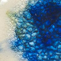 Svuotatasche Ceramica Craquelé Blu