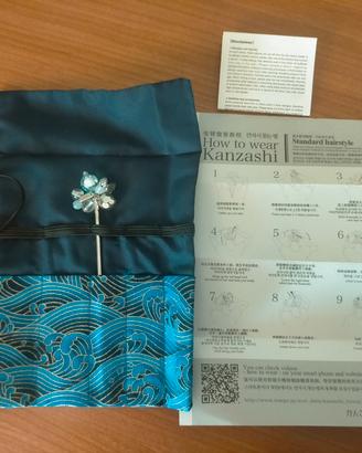 Kanzashi tradizionale fermacapelli Giapponese 