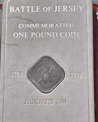 Moneta da 1 Pound  1981 Battaglia di Jersey 