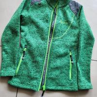 felpa in pile termica Kilpi sci sport 134cm verde