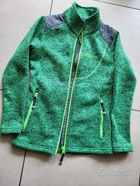 felpa in pile termica Kilpi sci sport 134cm verde