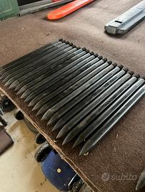 Punte piene rinforzate per bucatrici prato - 350mm