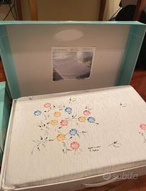 Copriletto singolo misto seta color panna