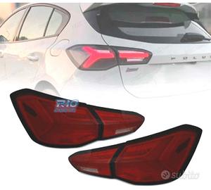 FANALI FORD FOCUS MK4 18-21 LED DINAMICI ROSSI FUM