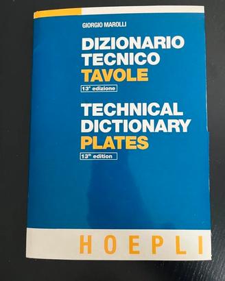 Marolli - Dizionario Tecnico Tavole | 13ª Edizione