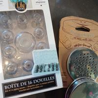 beccucci per dolci e 2 tappi per barattoli nuovi