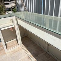 Bancone in alluminio/ferro vecchio