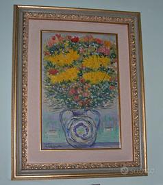 Michele Cascella - Vaso di fiori (olio su tela)