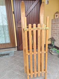 slittino legno lamborghini 