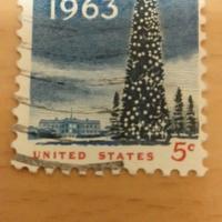 Francobollo USA del natale 1963. 5cents