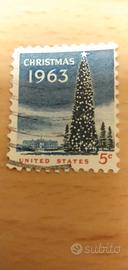 Francobollo USA del natale 1963. 5cents