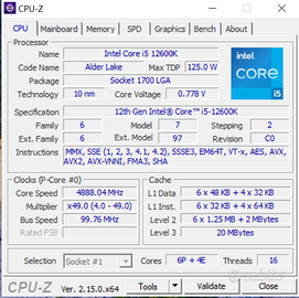Intel Core I5 12600K +  Z790 Aorus Elite Ax