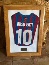 Maglia Barcellona Ansu Fati 🇪🇸 Beckett COA