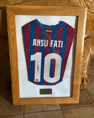 Maglia Barcellona Ansu Fati 🇪🇸 Beckett COA