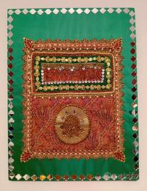 2 Quadri Unici 45x60 - Seta e Termeh