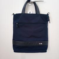 borsa Nava blu shopper e porta pc