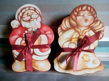 Babbo Natale e Angelo Thun di cartone