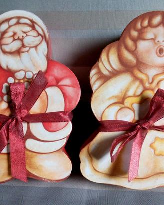 Babbo Natale e Angelo Thun di cartone