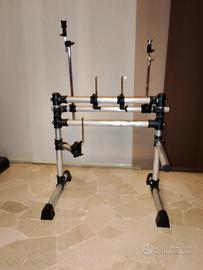 Rack batteria elettronica con holder Tom/piatti